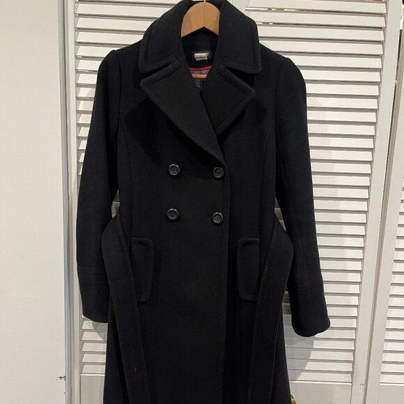 J.Crew black Dana womens wool/cashmere coat size 2 - Picture 1 of 7